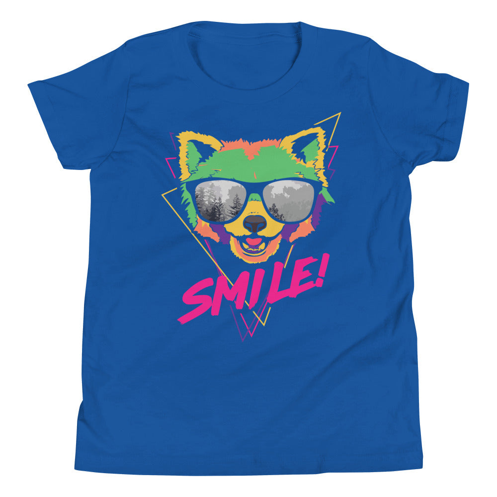 Printagon - Smile - Kids Unisex T-shirt - True Royal / S