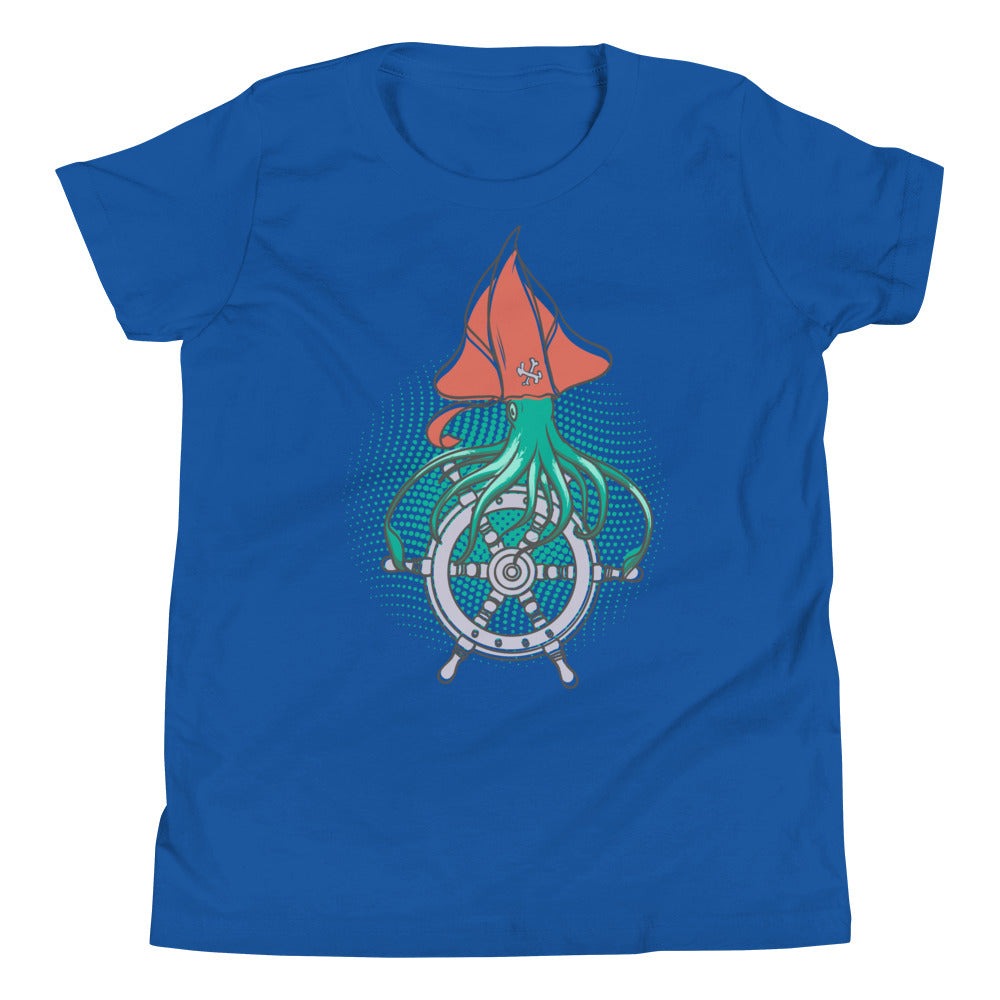 Printagon - Squid - Kids Unisex T-shirt - True Royal / S