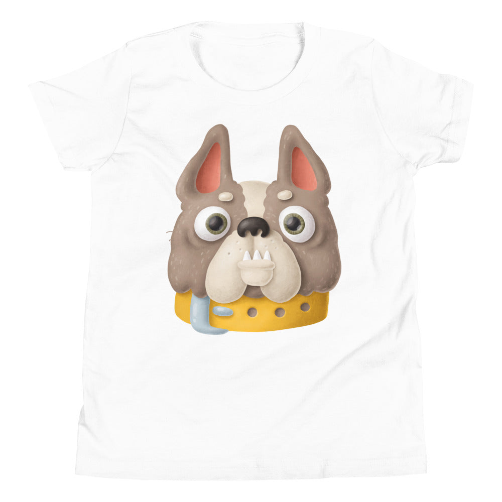 Printagon - Cute Pug - Kids Unisex T-shirt - White / S