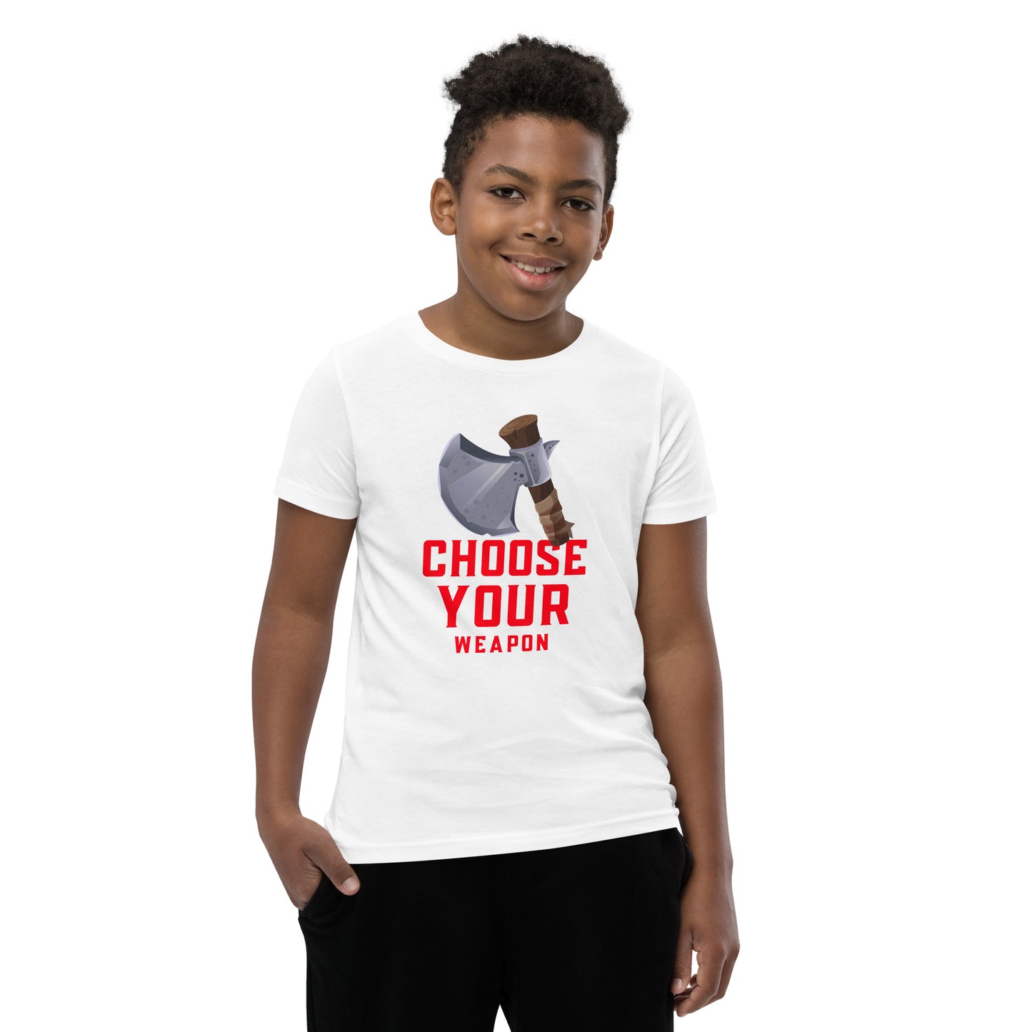 Printagon - Ax Choose Your Weapon - Kids Unisex T-shirt -