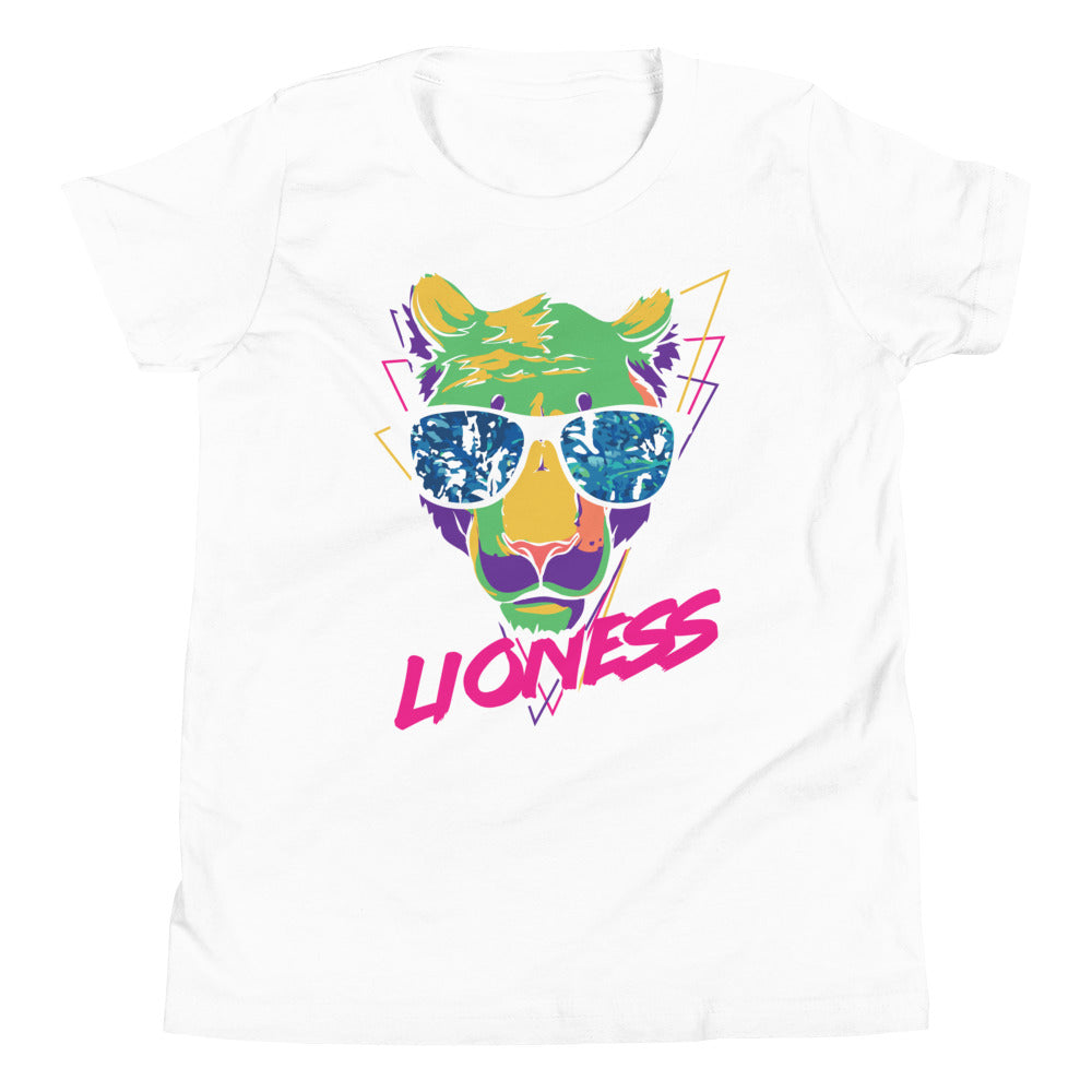 Printagon - Lioness - Kids Unisex T-shirt - White / S