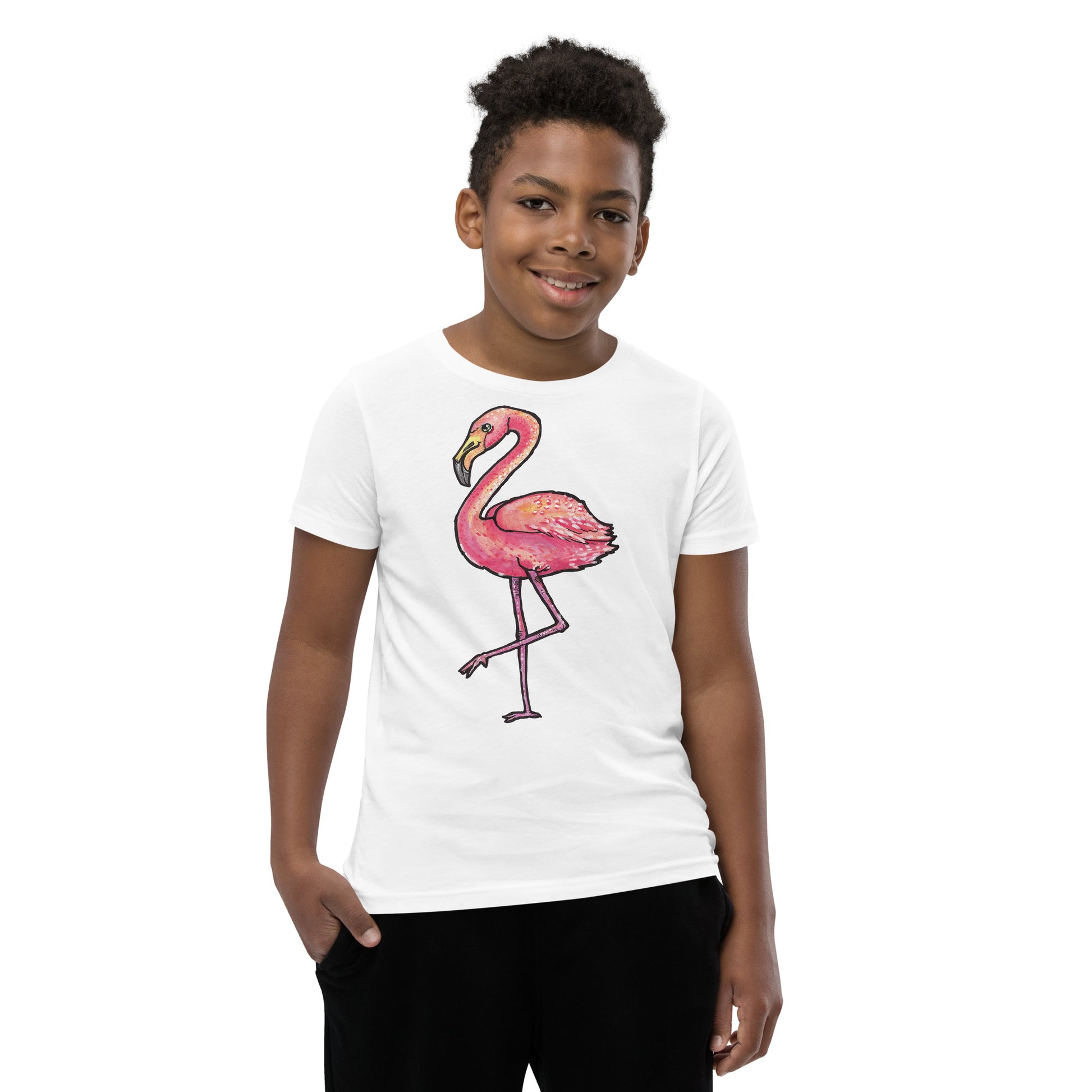 Printagon - Pink Ostrich - Kids Unisex T-shirt -