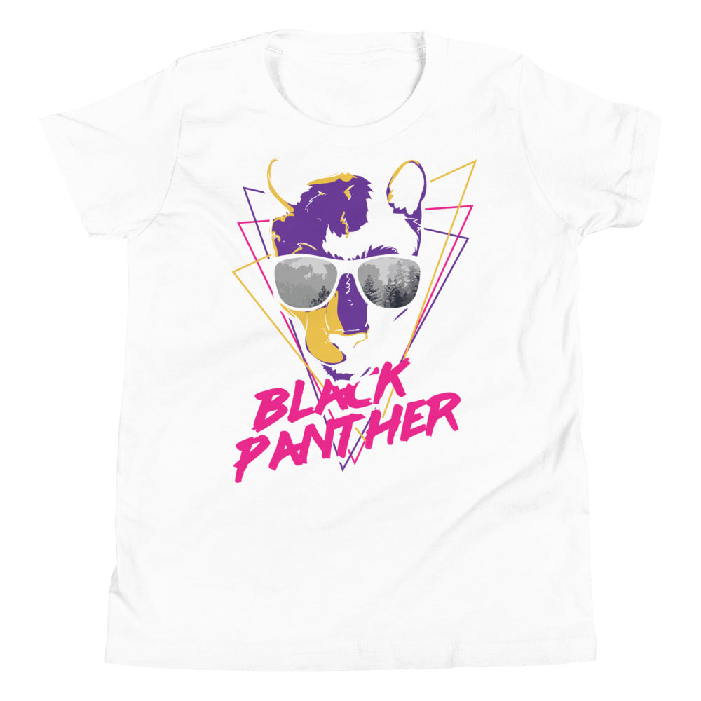 Printagon - Black Panther - Kids Unisex T-shirt - White / S