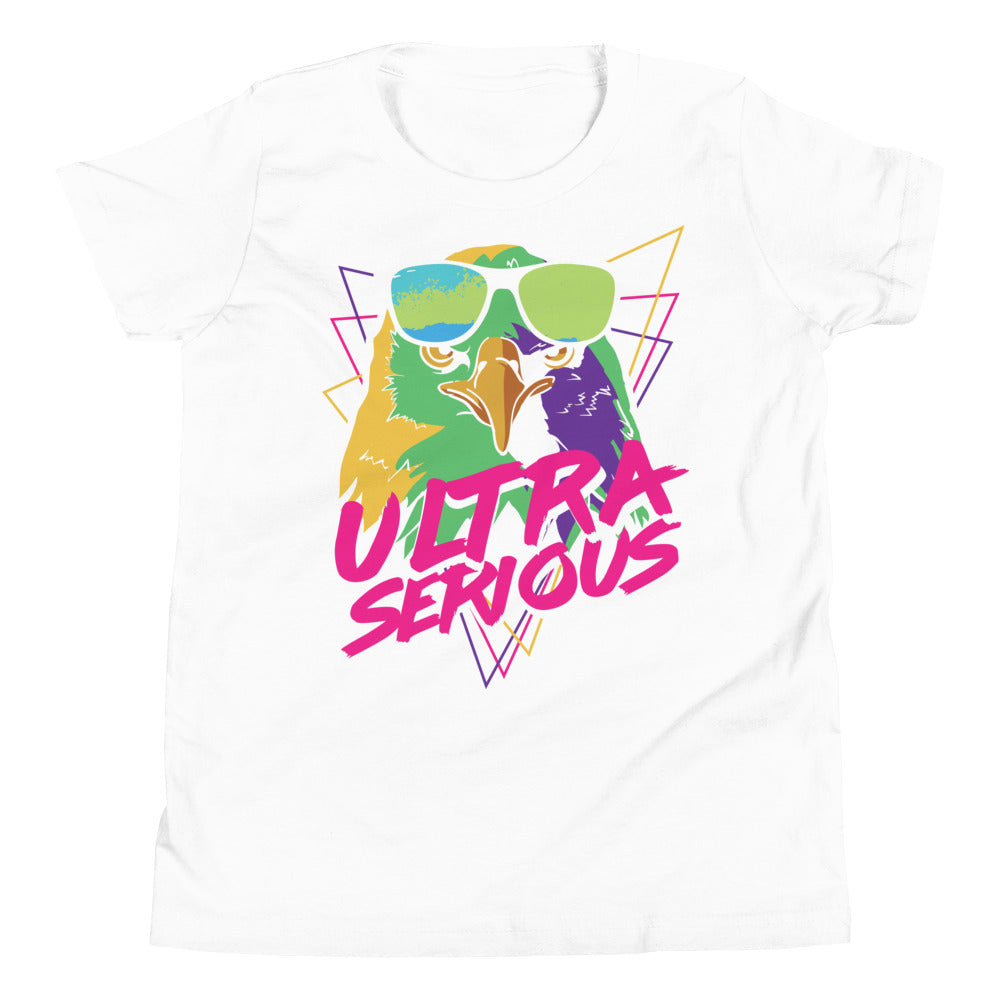 Printagon - Ultra Serious - Kids Unisex T-shirt - White / S